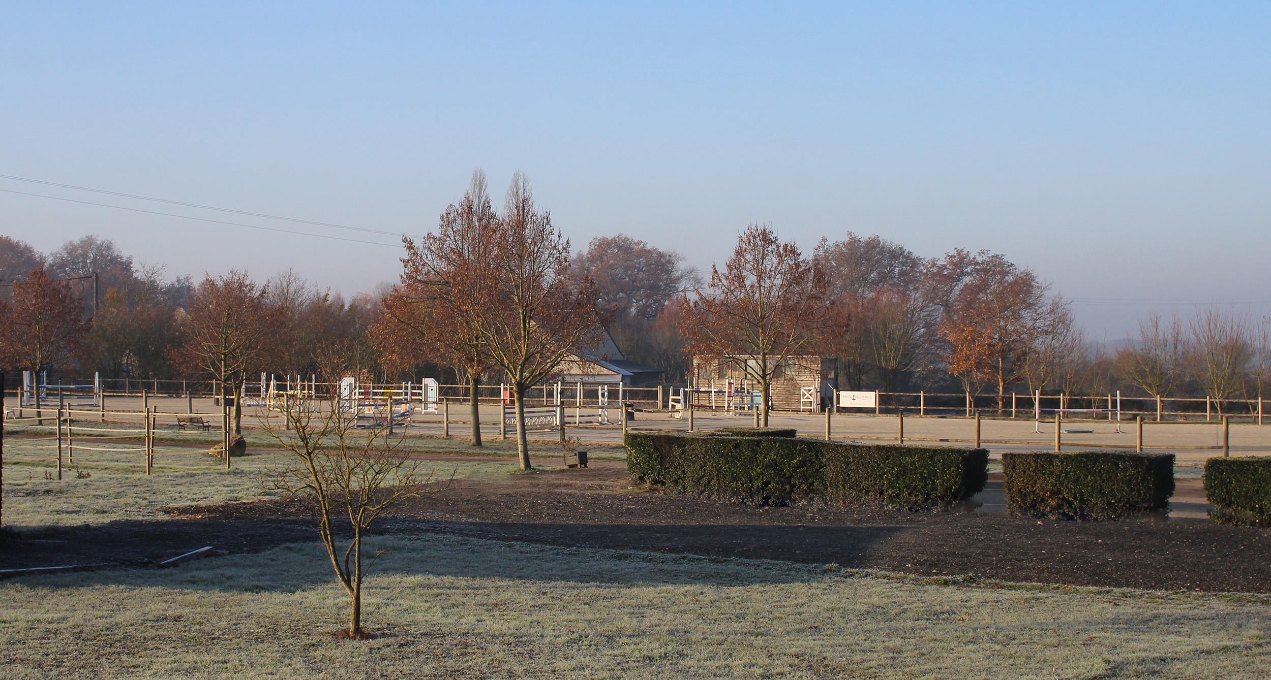 Grande carrière vue depuis la butte du poney-club
